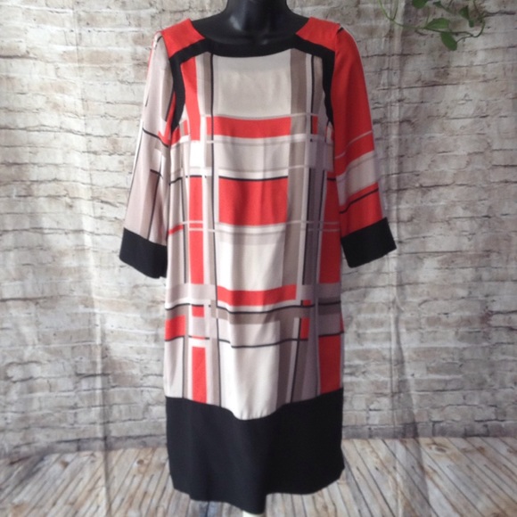 Pennyblack color block silky shift dress - Picture 2 of 6